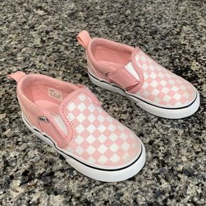 Pink/White Toddler Vans size 7